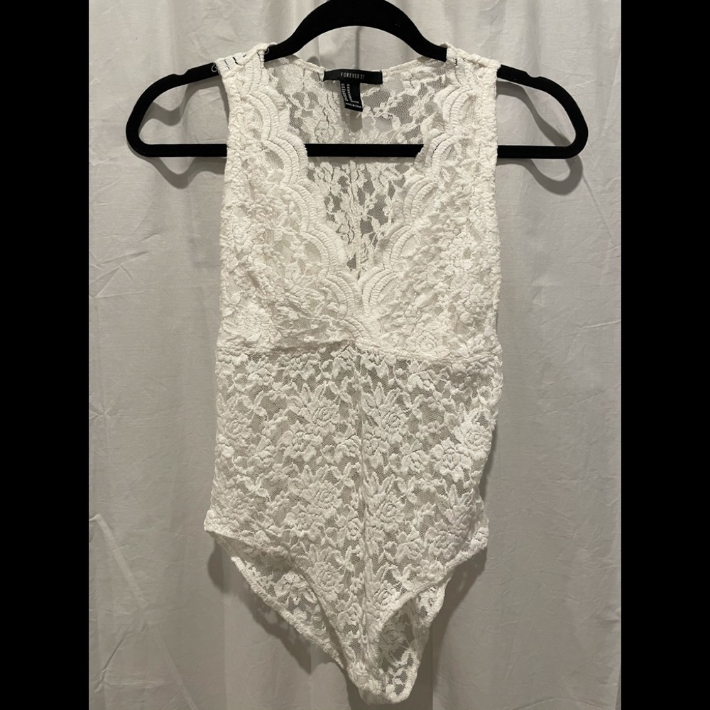 White Lace Bodysuit